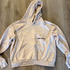Lonely Ghost Beige Hoodie